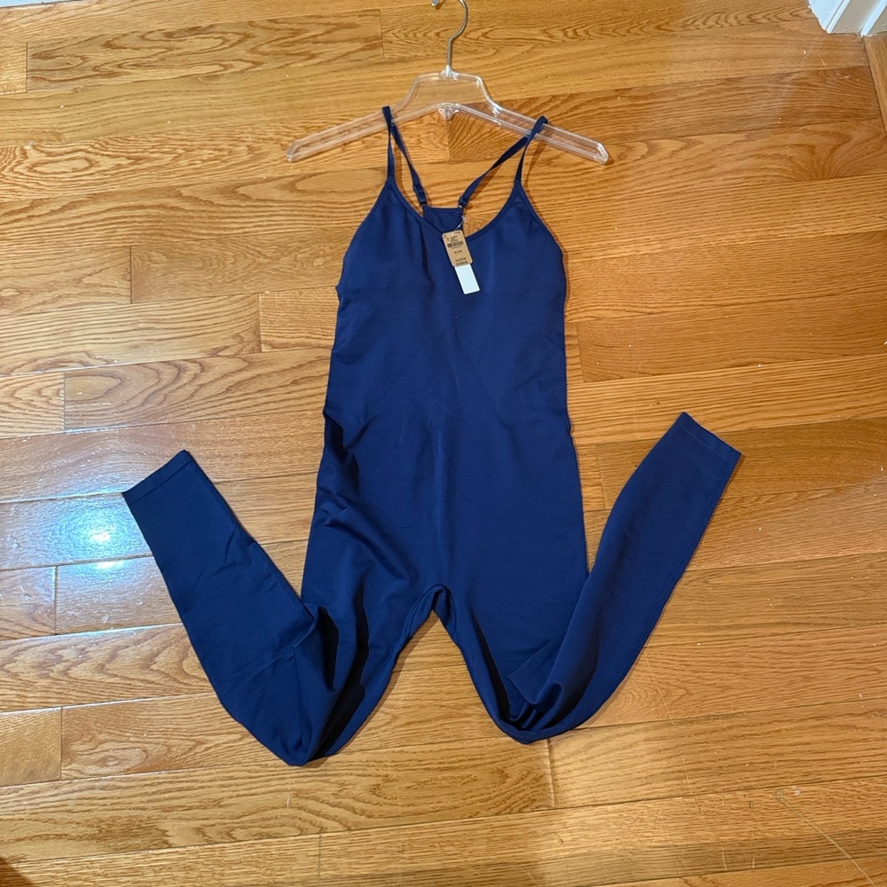 New! PINK Victoria's Secret Deep Blue Jumpsuit XS